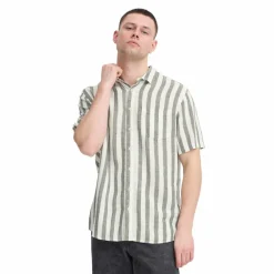 Blend Aban Herre Kortærmet skjorte i hørmix -