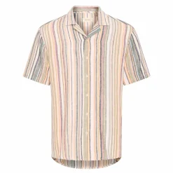 Blend Akis Herre Kortærmet skjorte i hørmix -