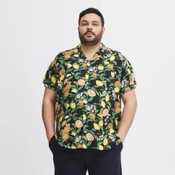 Blend Herre Kortærmet skjorte Plus Size -