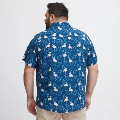 Blend Herre Kortærmet skjorte Plus Size -