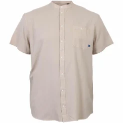 Blend Herre Kortærmet skjorte i hørmix Plus Size -