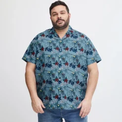 Blend Herre Kortærmet skjorte Plus Size -
