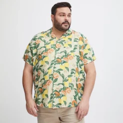 Blend Herre Kortærmet skjorte Plus Size -