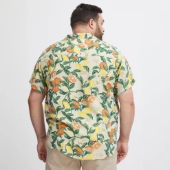 Blend Herre Kortærmet skjorte Plus Size -