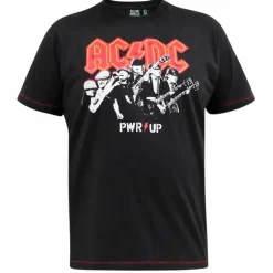 D555 AC/DC Herre T-shirt Plus Size -