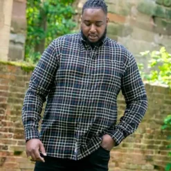 D555 Destin Herre Skjorte Plus Size -