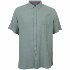 D555 Falmouth Herre Kortærmet skjorte i hørmix -