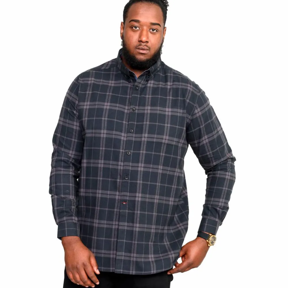 D555 Herre Skjorte Plus Size -