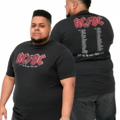 D555 Jailbreak AC/DC Herre T-shirt Plus Size -