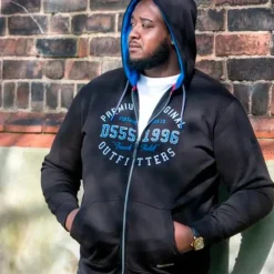 D555 Lingard Herre Hættetrøje Plus Size -