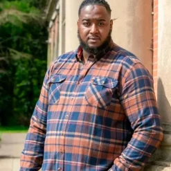 D555 Sherlock Herre Skjorte Plus Size -