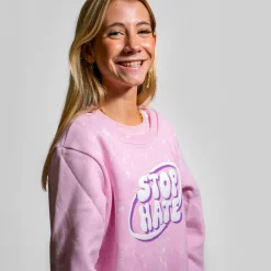 Børn FirstGrade Naja Münster - Stop Hate Pige Sweatkjole -