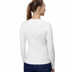 Dame ID Interlock Dame Langærmet t-shirt - Hv