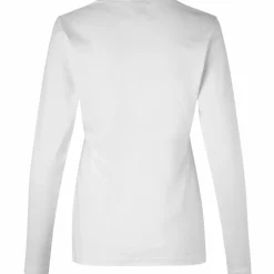 Dame ID Interlock Dame Langærmet t-shirt - Hv