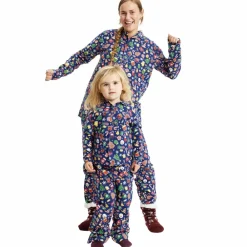 Børn NN Jule Børne Nattøjssæt i økologisk bomuld -