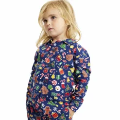 Børn NN Jule Børne Nattøjssæt i økologisk bomuld -