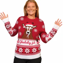 Dame NN Jule Unisex Striktrøje i økologisk bomuld -