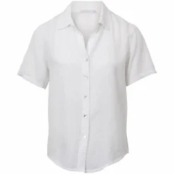 Dame NN Leonora Dame Kortærmet skjorte i hørmix -