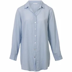 Dame NN Leonora Dame Skjorte i hørmix Plus Size -