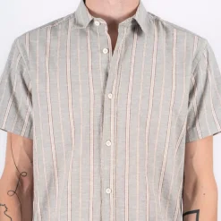 Marcus Aggasi Herre Kortærmet skjorte i hørmix -