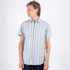 Marcus Aggasi Herre Kortærmet skjorte i hørmix -