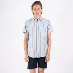 Marcus Aggasi Herre Kortærmet skjorte i hørmix -