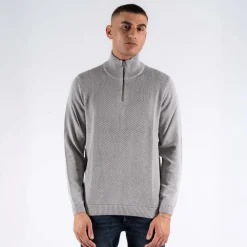 Marcus Hubble Half Zip Herre Striktrøje -