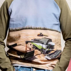 Børn Minymo Mejetærsker Drenge Langærmet t-shirt i økologisk bomuld -