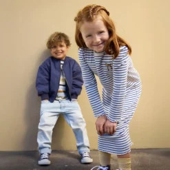 Børn Minymo Pige Kjole i økologisk bomuld -