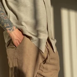 Børn Nero Marco Herre Kortærmet skjorte i hørmix -