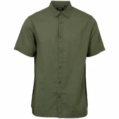 Nero Marco Herre Kortærmet skjorte i hørmix -