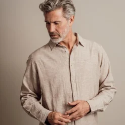 Børn Nero Marco Herre Skjorte i hørmix -