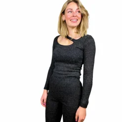 Dame Noisy May Dame Bluse m. glimmer -