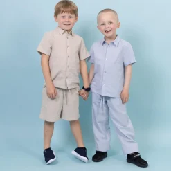 Børn Steenholt Linett Børne Bukser i hørmix -