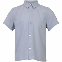 Børn Steenholt Linett Børne Kortærmet skjorte i hørmix -