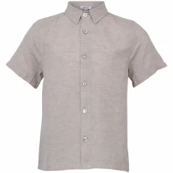 Børn Steenholt Linett Børne Kortærmet skjorte i hørmix -