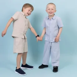 Børn Steenholt Linett Børne Shorts i hørmix -