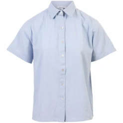 Dame Steenholt Linett Dame Kortærmet skjorte i hørmix -