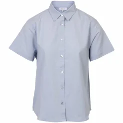 Dame Steenholt Linett Dame Kortærmet skjorte i hørmix Plus Size -