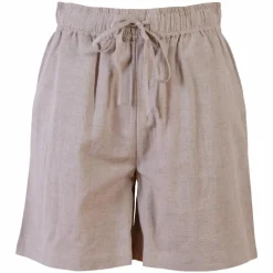 Dame Steenholt Linett Dame Shorts i hørmix Plus Size -