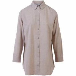 Dame Steenholt Linett Dame Skjorte i hørmix Plus Size -