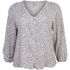 Dame ZbyZ Dame Skjorte Plus Size -